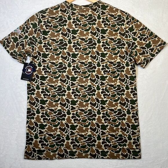 New Era MLB Oakland A’s Camo Cotton Baseball T-shirt NWT Men Medium - Picture 5 of 5